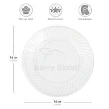 CYPNPlatos Chicos Pasteleros Elegantes Reutilizables Transparentes 50 piezas Ideal para Bodas Fiestas Cenas Calidad Resistente y Duradero. 50 platos de 16 cm 6.25"Fashion - 219747023 - Ver 3