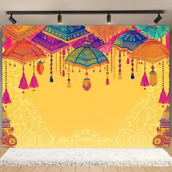 Adorno colgante y bandera para el porche