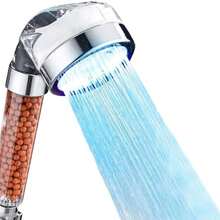 Cabezal de Ducha de Mano con Funcin de Filtro,Regadera para Bao Ducha con Filtro de Perlas,Regadera Telefono de Mano Cabeza,Ducha de Mano Presurizada,ahorro de agua y purifica la calidad del agua - como se muestra en la figura - Ver 2
