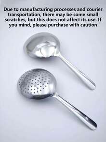 1 Oversized Serving Spoon, Large Soup Spoon, Round Ladle, Suitable For Party/Buffet, Dishwasher , Kitchen Utensil, Household Item, Spoon, Restaurant Spoon, Large Dining Spoon, Pasta Spoon - Multicolor - View 8