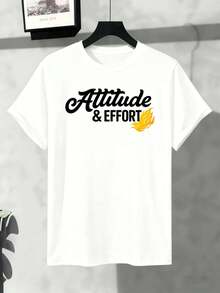 Camiseta con un llamativo estampado gráfico para primavera, tejido de alta calidad, ajuste cómodo, transpirable, informal, estampado llamativo. - Blanco - Ver 2