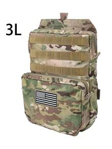 YAKEDA Attachable Water Bag, MOLLE Auxiliary Bag, Multi-Function Storage Pouch - Outdoor Portable Multi-Function Storage Bag With Water Bag, Layered Design, Hook And Loop For Attaching Various Patches - Multicolor - View 14