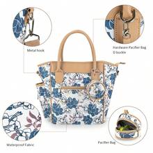 1pc Printed Multi-Functional Mommy Bag, Shoulder & Crossbody Diaper Bag, Lightweight & Waterproof For Mothers & Babies - Multicolor - View 3