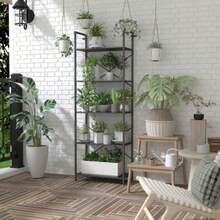 Plant & Flower Stand/Basket - Black - View 5