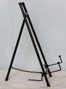 1pc Iron Art Foldable Mini Easel, Desktop Display Stand, Suitable For Frames, Paintings And Plaques, Office Desk Fixed Holder - Multicolor - View 9