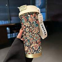 1PC530ml, Eight Different Styles Of Insulated Cups. Full Of Modernity, Personalization, And Cuteness. There Are Girls In Purple Dresses, Purple Butterflies, Flying Contours, Cats, Rabbits, Dogs, Cat People, And Pink Cloth Patterns. Many Different Styles, Suitable For Holidays And Personalization. Suitable For Outdoor Sports Carrying, Camping, Walking, Playing Ball, As Well As Home And Office Use. - Multicolor - View 7