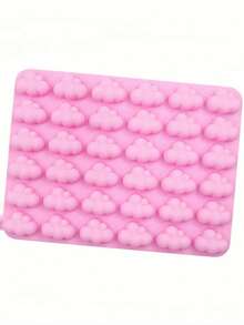 1pc Cloud Pattern Multi-Grid DIY Silicone Mold, Modern DIY Silicone Mold - Pink - View 6
