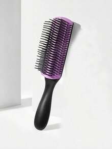 Dry & Wet Use Nine-Row Comb Block Hair Brush 1pc Medium Plastic Classic Oval Handheld Anti Frizz Hair Comb All Hair Types Women And Men, Hair Brush/ Hair Comb, Hair Brush, Comb, Hair Tools, Hair Products And Accessories Barber Salon Beauty Travel Essentials, Back To School, Travel Holiday Essentials, Hair Accessories Women, Brush, Hair Brush, Wooden Comb, Hair Brush, Hair Brush, Detangling Brush, Hair Brushes, Curly Hair Brush, Hairdressing Equipment,Travel Essentials,Hairstyle,Hairdressing,Hair Brush,Slick Back Brush,Styling Brush,Curly Hair Brush,Brush,Hair Comb,Brush Hair,Hair Brush Set,Comb Hair,Comb Curls,Detangling Brush,Hair Brush Women,Hair,Travel,Hair Products,Hair Tools,Hair Stuff,Barber,Barber Accessories,Barbershop,Hairdressing Equipment EWQ7 - Multicolor - View 2