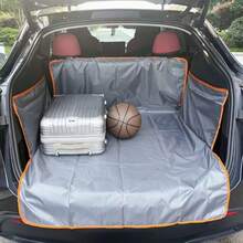 Heavy-Duty Non-Slip Car Dog Seat & Trunk Mat - Durable Kennel Pad Suitable For Cars, SUVs, Trucks - Back Seat & Cargo Area For Dogs During Travel - đen - Xem 7