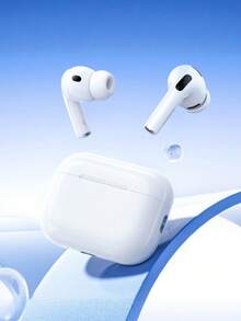 无线耳机、蓝牙耳机、无线耳塞 - 立体声降噪、蓝牙5.3、高清音频、超长续航、音乐、健身、旅行的理想之选、兼容智能设备 - 白色 - 查看 1