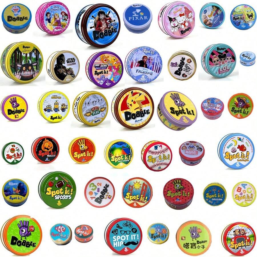 Mattel 美泰圣诞礼物，家庭聚会找不同卡牌游戏，适合2-8名玩家，趣味多人游戏，是家庭聚会、派对、情人节礼物、生日礼物的理想之选。 - 彩色 - 查看 1