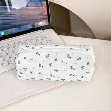 1pc Cute Large Capacity Cosmetic & Stationery Storage Bag, Bow Decor Pencil Case Back To School,Pencil Pouch,School Bag - Bowknot Pencil Case - View 15