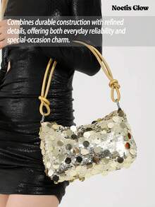 Elegant And Stylish Mini Banquet Shoulder Bag, Sparkling Handbag, Ladies' Bag, Party Clutch-Perfectly Complements Various Events Like Parties, Weddings, Dances, And Dinners. Pairs Beautifully With Holiday Party Dresses, Evening Gowns, And Sequined Skirts. An Elegant Party Handbag And Wedding Shoulder Bag, This Party Clutch Is Designed Specifically For Weddings, Banquets, And Formal Occasions-Making It An Ideal Gift For Women. - 彩色 - 查看 10
