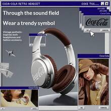 Coca Cola 可口可乐 T66 复古蓝牙耳机 V6.0 无线耳塞式头戴耳机带麦克风 - 均碼 - 查看 3