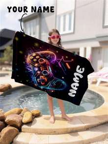 1pc Personalized Beach Towel, Vacation Gift, Beach Towel, Outdoor Travel, Beach Essential, Beach, Swimming Pool, Bathroom, Carry-On