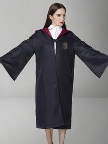 1 Pc Unisex Magic Academy Wizard Robe Cloak, No Badge Version, Suitable For Masquerade Party, Halloween Cosplay Halloween Costumes, Party Dress - Multicolor - View 20