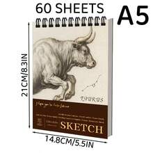 9 x 12 英寸素描本，顶部螺旋装订，1 包 40 张（68 磅/100 克/平方米），无酸艺术素描本，绘画书写纸，适合成人、初学者和艺术家使用 - 白色 - 查看 20