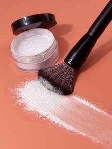 1支柔软蓬松大号散粉刷，可作腮红刷、修容刷、定妆刷，打造自然妆容，多功能化妆刷工具 - 黑色 - 查看 6