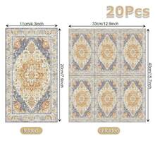 20pcs Vintage Bohemian Guest Napkins Disposable Paper Dinner Napkin Bathroom Hand Towels For Party Decor - Multicolor - View 12