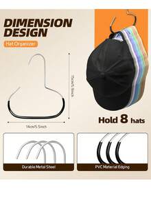 1pc Creative Round Hanger, Non-Slip Multi-Functional Home Storage Organizer, Suitable For Hats, Scarves, Ties And Belts, Space-Saving Minimalist Design, For Easter, Organizing And Storage - Multicolor - View 4