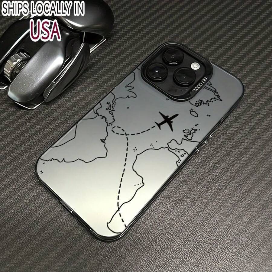 Funda para iPhone 16 Pro Max/15/14 PLUS/13/12/11 - Absorción de impactos, antideslizante, ligera, diseño de moda nuevo - Para hombres y mujeres - Carcasa suave con cojín de aire protector - Regalo perfecto para amantes de la tecnología, apta para iPhone 17 Air - Negro translúcido - Ver 1