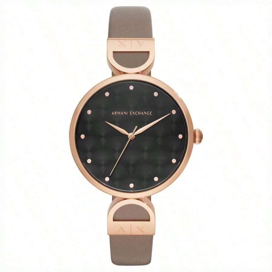 Armani Lady Quartz Stainless Steel Three-Pointer Watch - Stainless Steel Case / Crystal Crystaline Cover AX5324