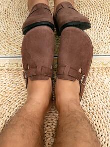 男士休闲户外拖鞋，时尚男女通用拖鞋，纯色室内/室外人字拖，适合春夏季，适合户外、办公室穿着，男女皆宜