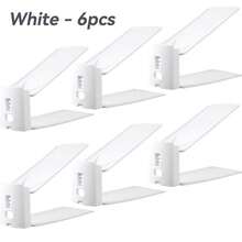 1/6pcs Adjustable Shoe Storage Rack, Space-Saving Shoe Stacker For A Pair Of Shoes, Plastic Shoe Organizer For Entrance, Corridor, Living Room, Bedroom And Bathroom Shoe Cabinet. - Multicolor - View 12