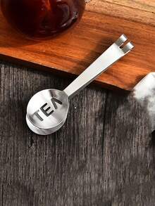 1pc Stainless Steel Tea Bag Clip, Tea Tweezers, Herb Tea Cup Clip, Chinese Medicine Folder