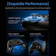 Lenovo S07 High-Performance Game Controller With Dual Vibration Feedback, Plug And Play, Long Life And Durability, Ergonomic Grip, POM Material, Black - Black - View 3