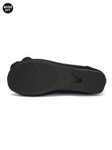 Women's Casual Flower Decor Flat Shoes, Plus Size 36-43, Thick Forefoot Cushion To Care For Feet, Suitable For Moms, All Seasons, Festivals, Vacation, Casual, Beach, Work, Party, Travel, Outdoor, Shopping - Black - View 7