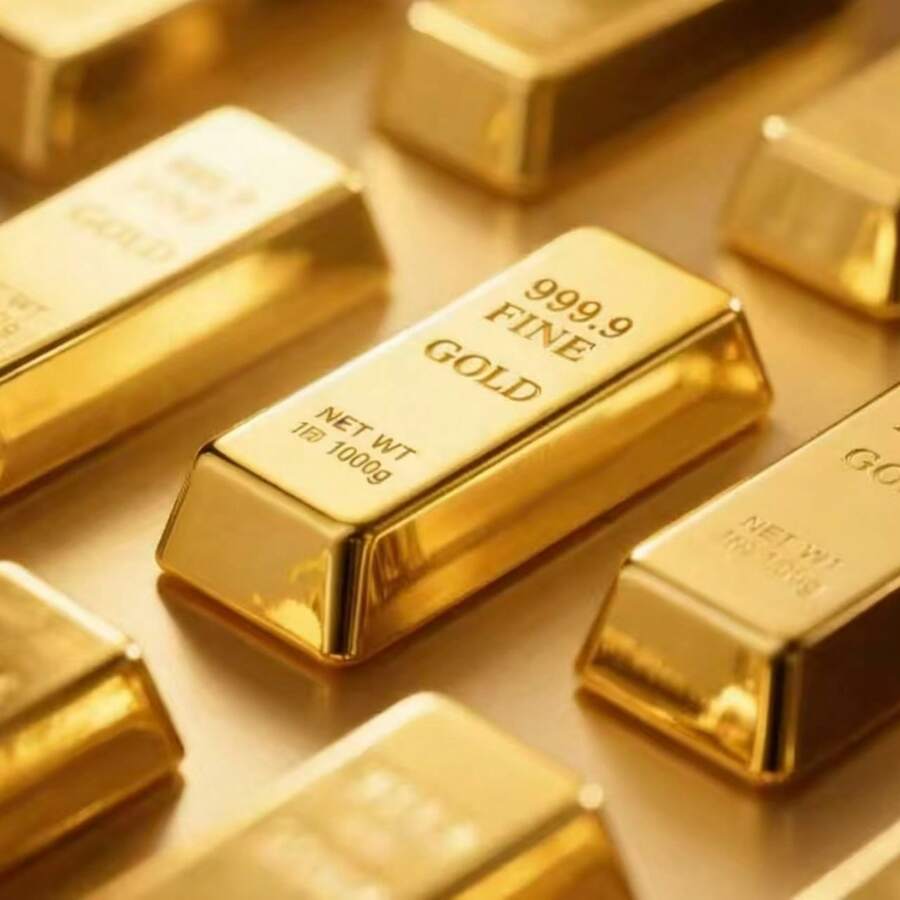 9999纯金条道具,装饰金砖,恶作剧玩具,闪亮逼真金条模型,摄影装饰,恶作剧道具,礼品装饰,生日礼物,圣诞礼物,新年礼物,完美礼物 - 彩色 - 查看 1