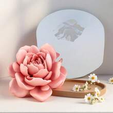 1 khuôn silicon hình hoa dành dành, khuôn silicon hương hoa nhài dùng để tự làm nến, xà phòng, thạch cao, đồ thủ công bằng nhựa, trang trí nhà cửa, dễ lấy nến ra và có thể tái sử dụng. - trắng - Xem 2