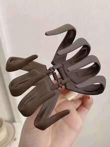 1pc Minimalist Pumpkin Hair Claw Clip, Everyday Hairstyle Accessory, Hair Claw, Versatile Hair Clip, Mother's Day, Back To School, Thanksgiving, New Year, Valentine's Day, Carnival Holiday Gift Hair Accessories Flower Hair Clip - Multicolor - View 5