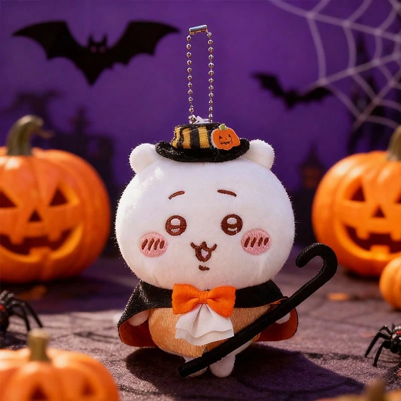 Miniso 1个柔软毛绒万圣节马戏团主题钥匙扣：超柔软短毛绒材质，精致的万圣节服装（黑色斗篷+条纹帽+南瓜装饰+拐杖），可爱的腮红刺绣细节，结实的金属珠链，用途广泛，可用作包包挂饰/钥匙扣/桌面装饰，亲肤材质，适合日常携带，是送给川剧爱好者的完美节日礼物。 - 彩色 - 查看 1