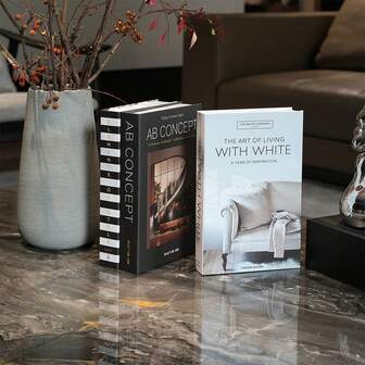 三件套仿书装饰摆件，豪华装饰书，客厅装饰，家居装饰，咖啡桌摆件，现代时尚装饰书，可堆叠展示书，酒店装饰，礼品