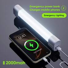 1pc Aluminum Alloy Flashlight, Dim Light >8h+, Bright Light >4h, 2000mAh (Lanyard + Magnetic Patch + Charging Cable)