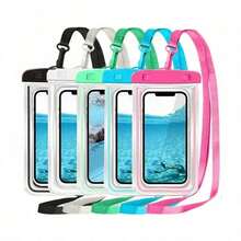 Waterproof Bag, Universal Waterproof Phone Pouch, Air Cushion Waterproof Phone Bag, Waterproof Phone Case For Swimming Underwater, Beach Dry Bag For Smartphones, Suitable For Smartphones, Phone Charms, Phone Accessories, Airplane Accessories, International Travel, Summer Camping, Tech Accessories, Gym Phone Accessories, Travel & Beach Essentials