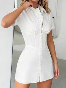 Camisa de moda y elegante para mujer para primavera, verano, mejores amigas, té de la tarde, citas diarias, verano, parte superior de salida para mujer, elegante para mujer, ropa Y2k, camisa de fiesta