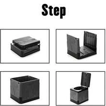 升级版 XL 成人便携式马桶，超大便携式旅行冲水马桶带盖，成人和儿童适用高位露营马桶，适用于汽车、徒步旅行、海滩和露营的紧凑型便携式马桶 - 彩色 - 查看 12