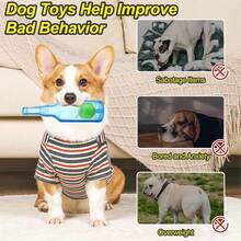 Squeaky Water Bottle Chew Toy For Dogs Who Love To Chew, Cute And Durable Water Bottle Shaped Dog Chew Toy, Suitable For Medium And Small Dogs, Interactive Dog Toy That Exercises And Entertains - Multicolor - View 6