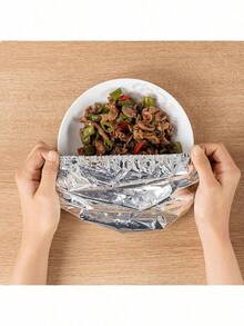 可重复使用的铝箔食物罩 - 厨房和餐桌隔热保温，保持食物温暖新鲜，适合野餐、露营和居家使用 - 彩色 - 查看 7