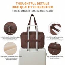 Laptop Bag Laptop Sleeve Laptop Bag Women Fit 14 16 Inch Laptop Case Shoulder Bag For Women Lightweight WaterResistant Laptop Protection For Travel Work Leisure - HazelnutBrown14Inch - View 8