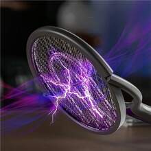 OBOVAY Rechargeable Foldable Telescopic Electric Mosquito Swatter, 1200mAh, Suitable For Home And Pest Control - Random Color - View 5