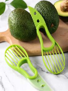 1 pieza Pelador, Deshuesador y Cortador de Aguacate 3 en 1, Separador de Frutas, Herramienta de Cocina de Plástico para Verduras, Accesorio para el Hogar - Multicolor - Ver 10