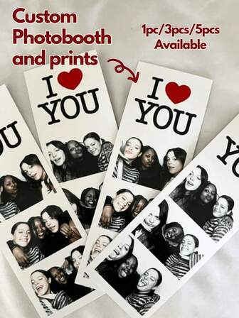Customized Photo Booth Printing, Personalized Couple Photos, Customized Anniversary/Valentine's Day Gift For Men, Personalized Couple Photo Decoration, Birthday Gift Printing, Personalized Photos, Personalized Photo Decoration