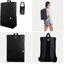 FIAN WEWI JH HOKINS Mochila para Laptop Escolar Impermeable Incluye Candado 17 Pulgadas para Trabajo, Escuela, Viajes - gris - Ver 1