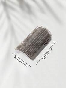 三合一硅胶猫咪美容工具，壁挂式猫抓板，去毛刷，按摩器 - 节省空间，自娱自乐，缓解瘙痒，控制掉毛 - 彩色 - 查看 3