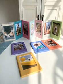 5/10/20 pezzi Cornici fotografiche magnetiche per pellicole Fujifilm Mini, cornici per foto a doppia faccia per frigorifero, cornici per opere d'arte - Multicolore - Visualizzare 10