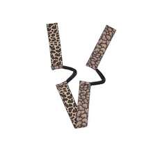 D2Pcs Wig Band For Lace Front Ear Free Lace Melting Elastic Band Headband For Women No Slip C Shaped Ear Curve Leopard Color Regular Size - Leopard - 查看 4